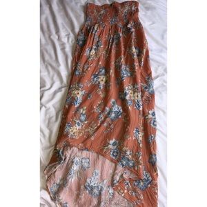 sleeveless high-low dress